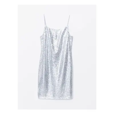 LC Waikiki U Neck Strappy Sequined Women's Dress