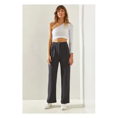 Bianco Lucci Women's Lycra Palazzo Knitted Trousers