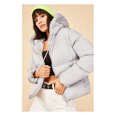 Bianco Lucci Women's Hooded Puffer Coat