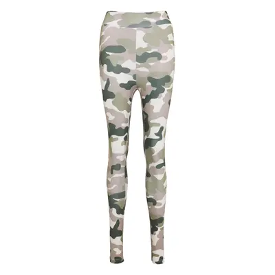 Dámské legíny s vysokým pasem Camo Tech maskáčová/růžová