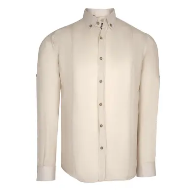 G721 DEWBERRY MENS SHIRT-PLAIN BEIGE