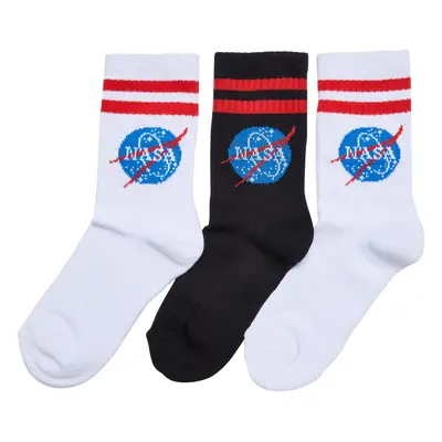 Ponožky NASA Insignia Kids 3-Pack bílá/černá