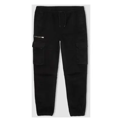 DEFACTO Regular Cargo Jogger Cargo Pocket Gabardine Trousers