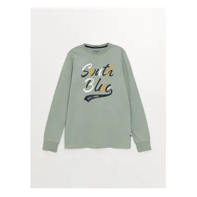 LC Waikiki Crew Neck Printed Long Sleeve Boys' T-Shirt