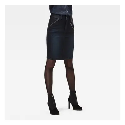 G-STAR Skirt - Lynn Biker Slim Skirt Navy Blue