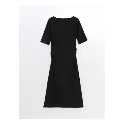 LC Waikiki LCW Crew Neck Textured Women's Dress