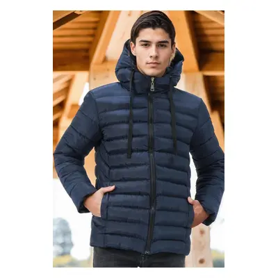 M8658 DEWBERRY MEN'S COAT-DARK NAVY BLUE