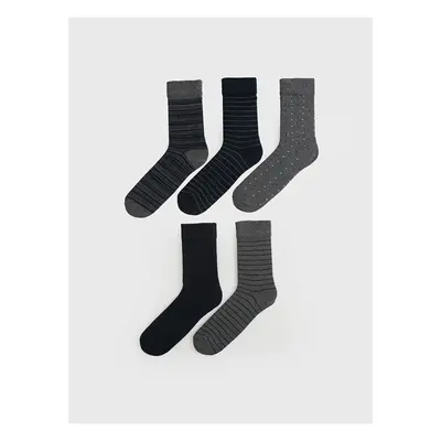 LC Waikiki LCW ACCESSORIES Patterned Men's Socks 5-Piece