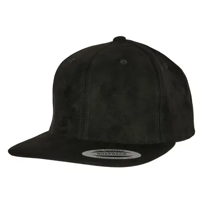 Semišový kožený Snapback černý