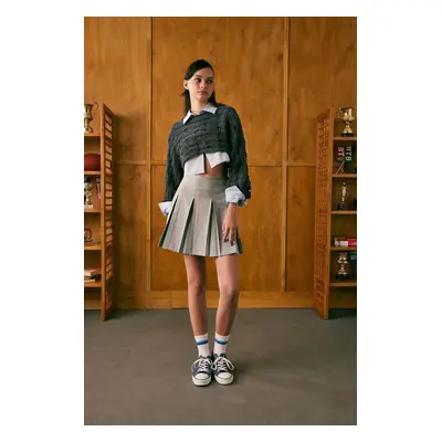 DEFACTO Cool Pleat Mini Skirt