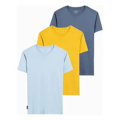 Ombre BASIC 3-pack cotton t-shirt set