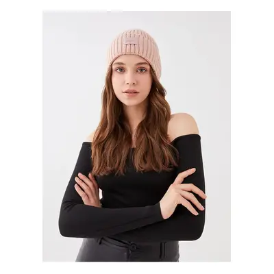 LC Waikiki LCW ACCESSORIES Women's Tag Detail Knitwear Beanie