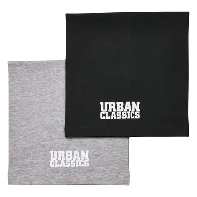 Logo Tube Scarf Kids 2-Pack černá/heathergrey