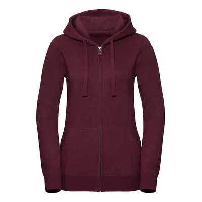 Women's Authentic Melange Zipped Hooded Sweat Russell