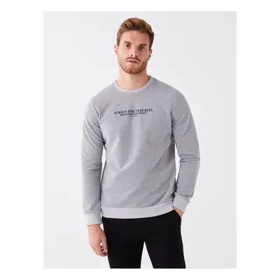 LC Waikiki Crew Neck Long Sleeve Printed Men's Sweatshirt