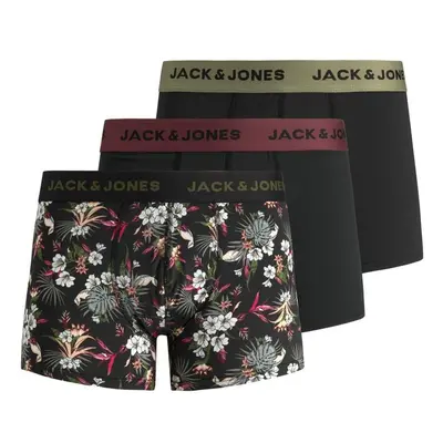 3PACK pánské boxerky Jack and Jones vícebarevné (12194284 - black)