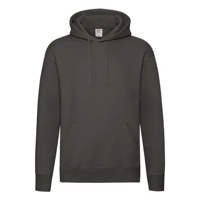 Dark Grey Men's Hooded Sweat Fruit of the Loom