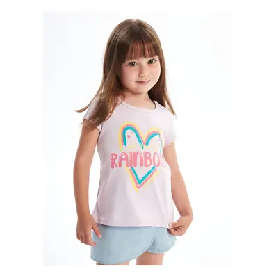 LC Waikiki Crew Neck Printed Short Sleeve Baby Girl T-Shirt