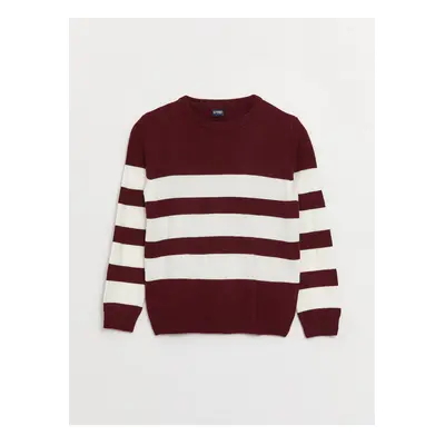 LC Waikiki Crew Neck Striped Long Sleeve Boy's Knitwear Sweater