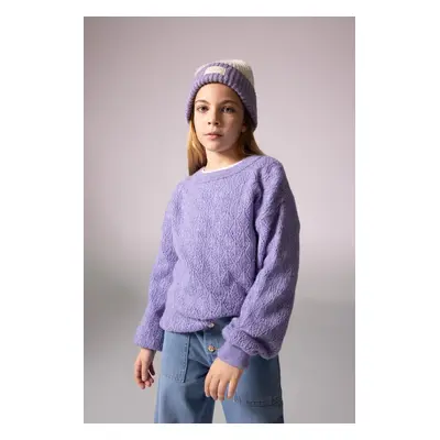 DEFACTO Girl's Crew Neck Knitwear Sweater