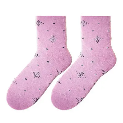 Bratex D-060 women's winter socks pattern pink