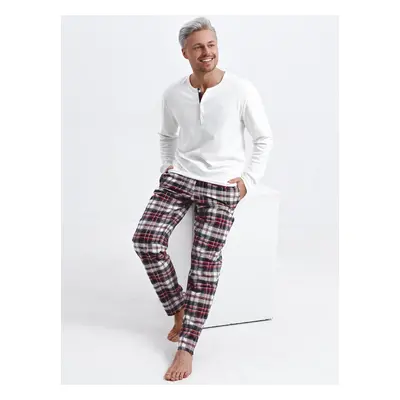 Pyjamas Sensis Paul Interlock/Flannel Christmas men's cream