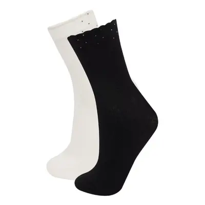 DEFACTO Women's 2-Pack Cotton Ankle Socks