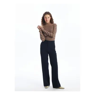 LC Waikiki Standard Fit Striped Wide Leg Women's Trousers