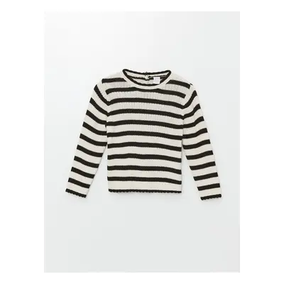 LC Waikiki Lw - Crew Neck Striped Baby Girl Knitwear Sweater