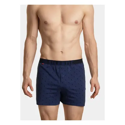 Pánské volné boxerky ATLANTIC 2Pack - tmavě modré/černé