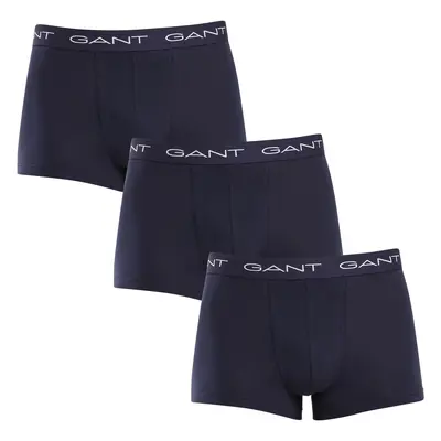 3PACK pánské boxerky Gant modré