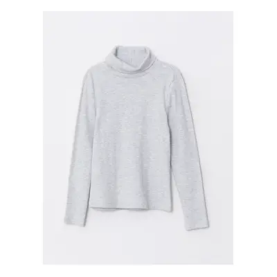 LC Waikiki Turtleneck Basic Long Sleeve Girls T-Shirt