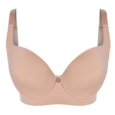 Trendyol Curve Heart Accessory Plus Size Bra with Skin Side Lifting Effect