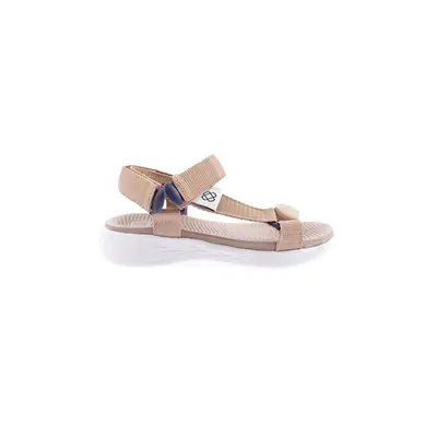 DGN 103-23y Women's Strapped Velcro Sandals Beige