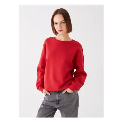 LC Waikiki Crew Neck Plain Long Sleeve Oversize Women's Sweatshirt