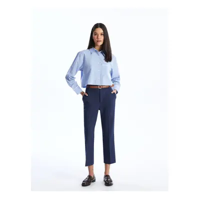 LC Waikiki Belted Waist Carrot Cut Women's Trousers