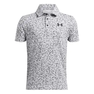 UA Playoff Printed Polo-WHT