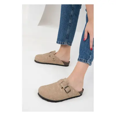 Soho Beige Unisex Slippers