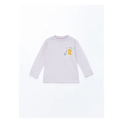 LC Waikiki Crew Neck Long Sleeve Printed Baby Boy T-Shirt