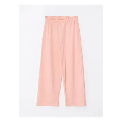 LC Waikiki Basic Wide Leg Girls' Trousers with Elastic Waist