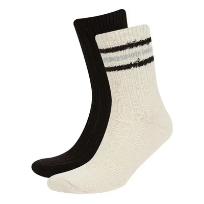 DEFACTO Men's 2-Pack Cotton Winter Socks