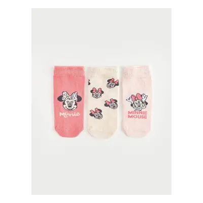 LC Waikiki Minnie Mouse Printed Baby Girl Socks Pack