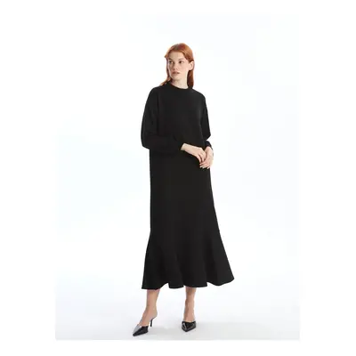 LC Waikiki Crew Neck Straight Long Sleeve Women's Dress