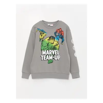 LC Waikiki Boys' Crew Neck Marvel Printed Long Sleeve Sweatshirt