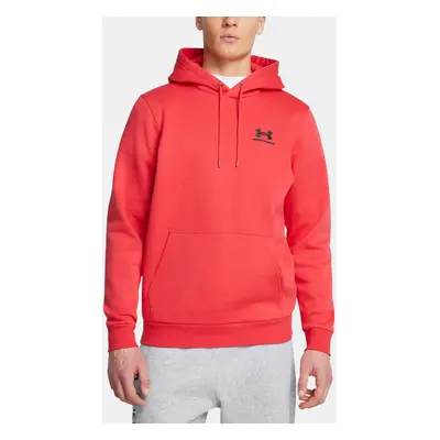 Pánská mikina Under Armour UA Icon Fleece Hoodie-RED - Pánské