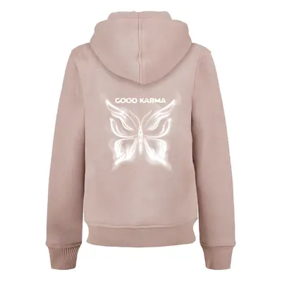 Dětská mikina Karma Butterfly Basic pudrová růžová