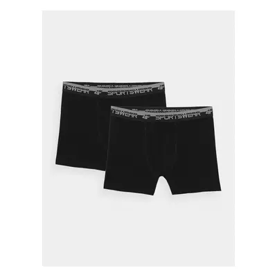 Pánské spodní prádlo boxerky 4F (2Pack) - černé