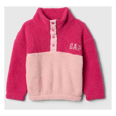 GAP Baby sherpa mikina s logem - Holky