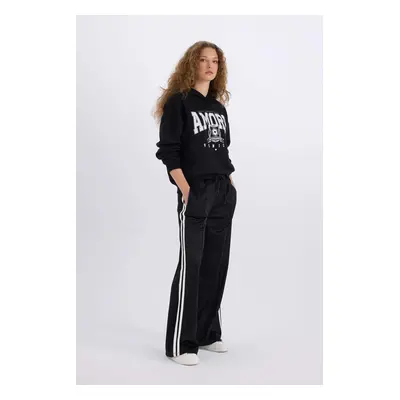 DEFACTO DFC - Wide Leg Elastic Waist Long Length Sweatpants with Pockets