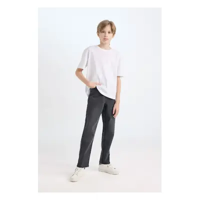 DEFACTO Boy Loose Fit Straight Leg Pocket Jeans